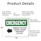 Signmission Ammonia Diffuser Control With Symbol Emergency Sign, Aluminum, 14in W x 10in L, 2PK OS-2PACK-EM-A-1014-L-10293 - alternate 6